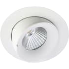 SLV - VELIA, Large Tilt LED-Einbauleuchte, 230V 10,9W 2700K IP44 matt weiß/Rund