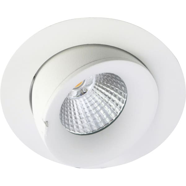 SLV - VELIA, Large Tilt LED-Einbauleuchte, 230V 10,9W 3000K IP44 matt weiß/Rund