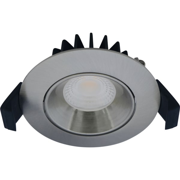 SLV - VELIA, Low Profile LED-Einbauleuchte, 230 V 5,5 W 3000 K IP44 Gebürstetes Aluminium/Rund