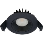SLV - VELIA, Low Profile LED-Einbauleuchte, 230V 5,5W 3000K IP44 matt schwarz/Rund