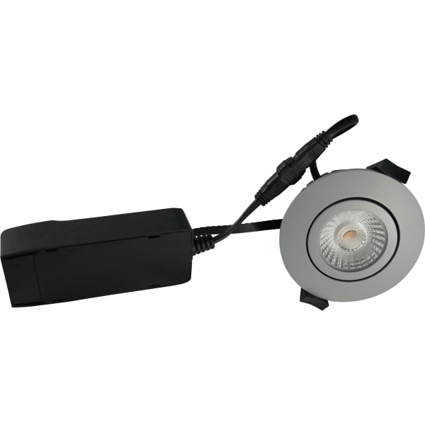 SLV - Low Profile ECO, 230 V, 6 W, 2700 K, IP54, grau/rund