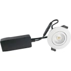 SLV - Low Profile ECO-Leuchte, 230 V, 6 W, 4000 K, IP54, matt weiß/rund