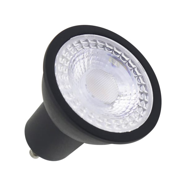 SLV - GU10 LED-Leuchtmittel, Long Life, matt schwarz, 230 V, CRI > 90, 5 W, 4000 K