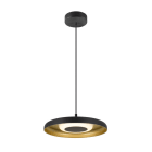 SLV - MOTUNA, PD, PHASE, Pendelleuchte, 2700 K, 10 W, 130°, schwarz / goldfarben