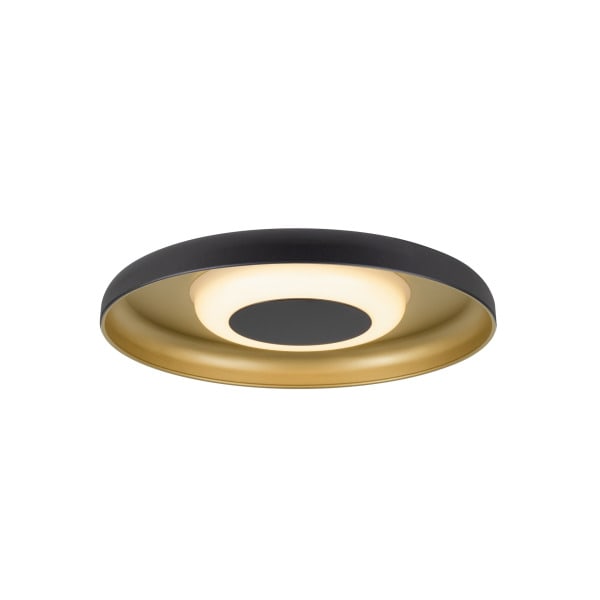 SLV - MOTUNA, CW, PHASE, Wand- und Deckenaufbauleuchte, rund, 2700 K, 10 W, 130°, schwarz / goldfarben