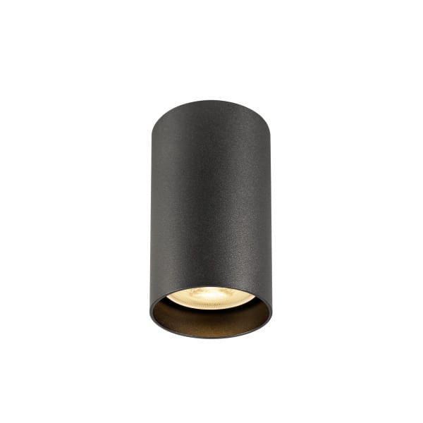 SLV - ENOLA 2.0 M, CL, SINGLE, QPAR51, Deckenaufbauleuchte, 1 x 10 W, schwarz