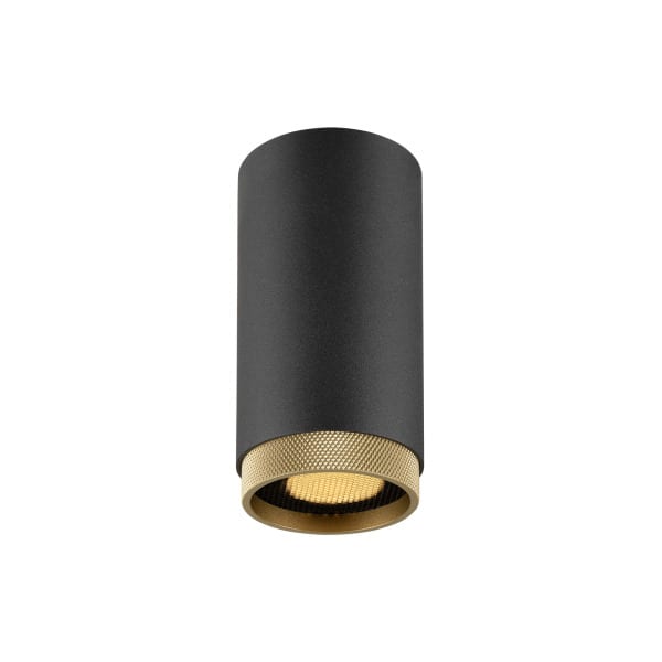 SLV - GRIP! L, CL, QPAR51, Deckenaufbauleuchte, GU10, 1 x 6 W, schwarz / goldfarben