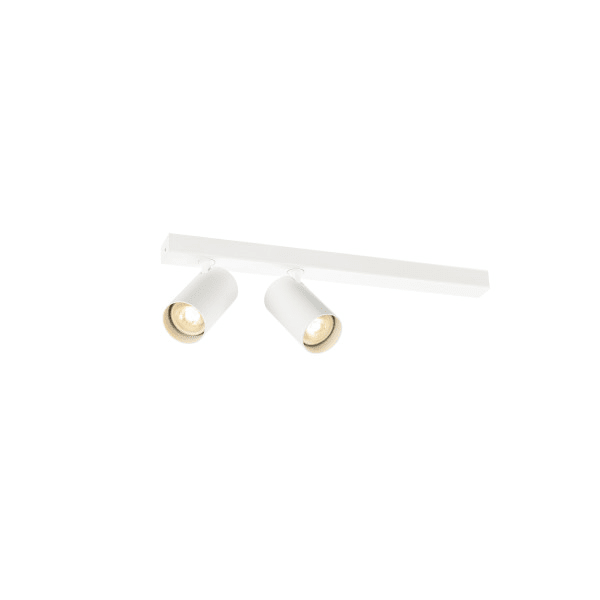 SLV - ENOLA 2.0 M, CL, DOUBLE, QPAR51, LONG, Deckenaufbauleuchte, 2 x 10 W, weiß