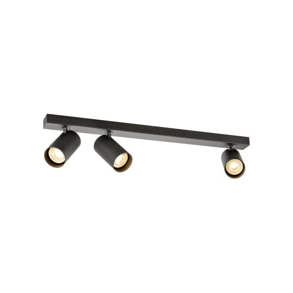 SLV - ENOLA 2.0 M, CL, TRIPPLE, QPAR51, LONG, Deckenaufbauleuchte, 3 x 10 W, schwarz