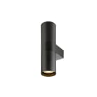 SLV - ENOLA 2.0 M, WL, DOUBLE, QPAR51 Wandaufbauleuchte, GU10, 2 x 10 W, schwarz