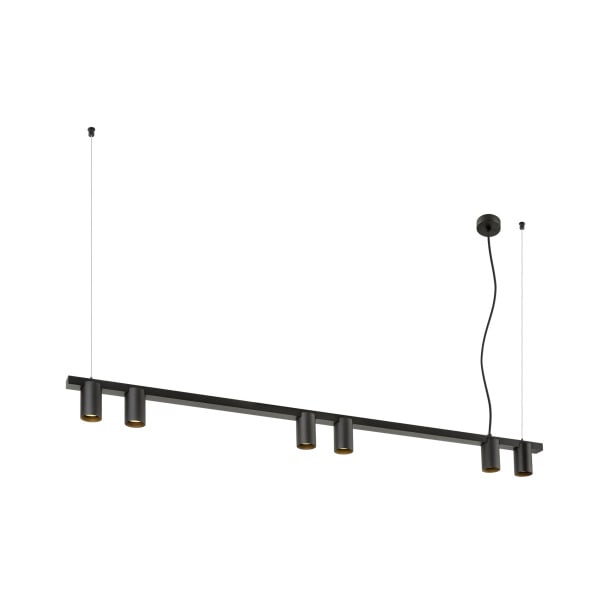 SLV - ENOLA 2.0 M, PD, SIX, LONG, QPAR51, Pendelleuchte, 6 x 10 W, schwarz