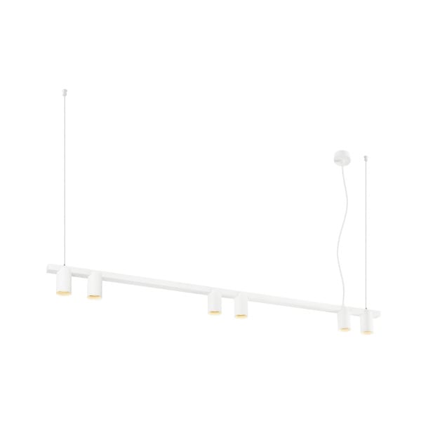SLV - ENOLA 2.0 M, PD, SIX, LONG, QPAR51, Pendelleuchte, 6 x 10 W, weiß