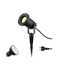 SLV - BIG NAUTILUS LAMP SET, SPIKE, Erdspiessleuchte, inkl. PAR16 GU10, PHASE, 4000 K, 150 cm Anschlusskabel, IP44/IP65, schwarz
