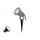 SLV - NAUTILUS LAMP SET, SPIKE, Erdspiessleuchte inkl. PAR16 GU10, PHASE, 4000 K, 150 cm Anschlusskabel, IP44/IP65, grau