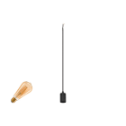 SLV - FITU LAMP SET, PD, RIBBED, 1~ Pendelleuchte, E27, 2500 K, PHASE, 320°, schwarz