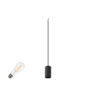 SLV - FITU LAMP SET, PD, STONE, INKL. E27 LAMPE UND 3PH. ADAPTER, 3~ Pendelleuchte, Pendellänge: 500 cm, 2700 K, E27, 1 x 15 W, 7,5 W, PHASE, 320°
