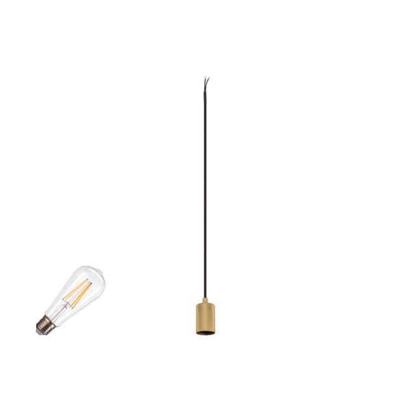 SLV - FITU LAMP SET, PD, RIBBED, 1~ Pendelleuchte, E27, 2700 K, PHASE, 320°, gold