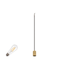SLV - FITU LAMP SET, PD, RIBBED, 1~ Pendelleuchte, E27, 2700 K, PHASE, 320°, gold