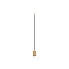 SLV - FITU LAMP SET, PD, RIBBED, INKL. E27 LAMPE UND 3-PHASEN ADAPTER, 3~ Pendelleuchte, Pendellänge: 500 cm, 1900 K, Globe 150, 1 x 15 W, 6 W, 33