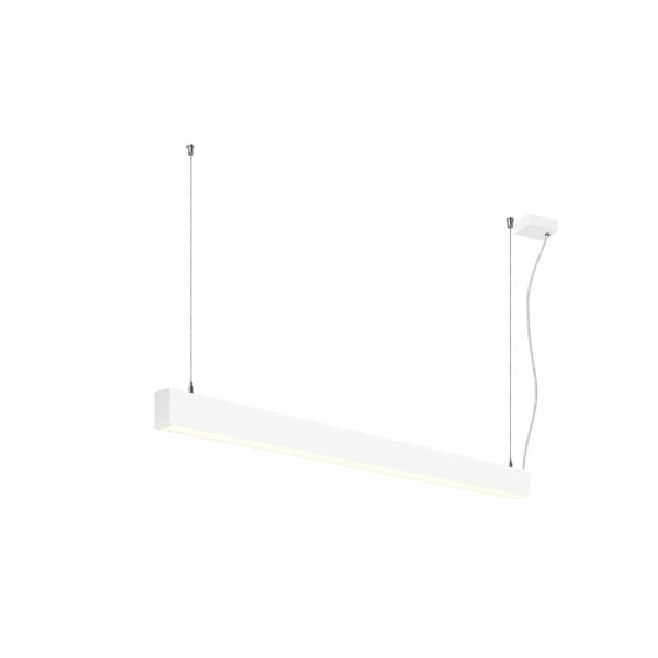SLV - GLENOS® 2.0, PD, 1,2M, DALI, UGR19, Pendelleuchte, Pendellänge: 200 cm, 4000 K, 38 W, 80°, weiß
