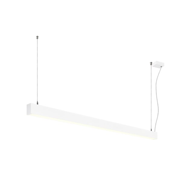 SLV - GLENOS® 2.0, PD, 1,5M, DALI, UGR19, Pendelleuchte, Pendellänge: 200 cm, 4000 K, 46 W, 80°, weiß