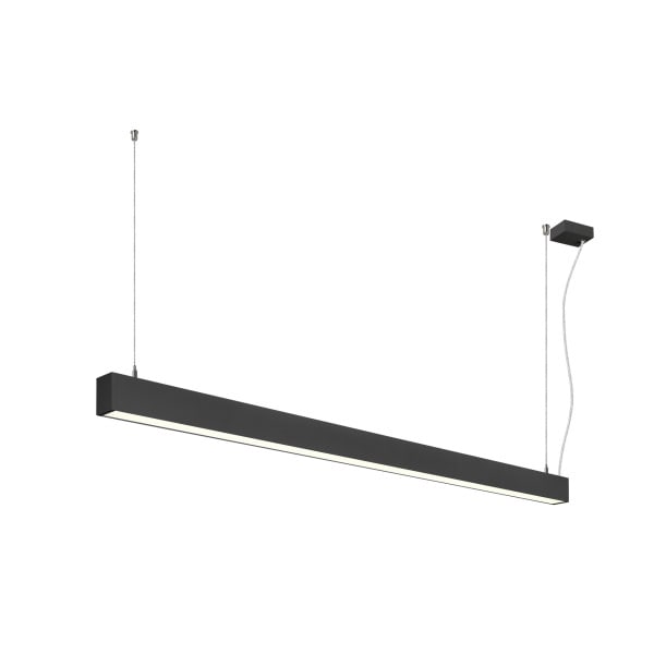 SLV - GLENOS® 2.0, PD, 1,5M, DALI, UGR19, Pendelleuchte, Pendellänge: 200 cm, 4000 K, 46 W, 80°, schwarz