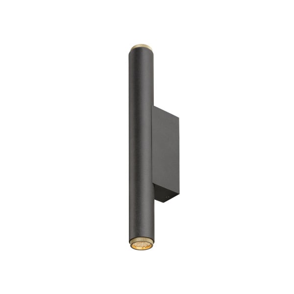 SLV - GRIP! S, WL, PHASE, UP/DOWN, Wandaufbauleuchte, 2700 K, 12 W, 29°, schwarz / goldfarben