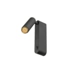SLV - GRIP! S, WL, EIN/AUS-SCHALTER, Wandaufbauleuchte, 2700 K, 4,6 W, 29°, schwarz / goldfarben
