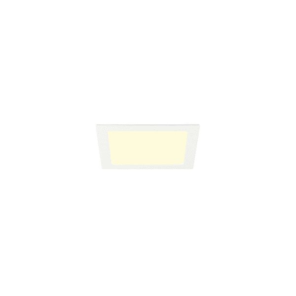 SLV - SENSER 2.0 24, RL, eckig, DALI, Deckeneinbauleuchte, 3000 K / 4000 K, 18 W, 90°, weiß