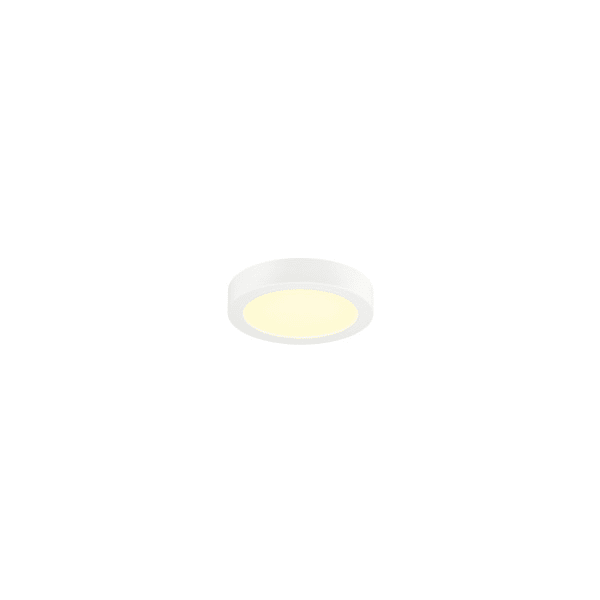 SLV - SENSER 2.0 24, CW, rund, DALI, Wand- und Deckenaufbauleuchte, 3000 K / 4000 K, 23 W, 90°, weiß