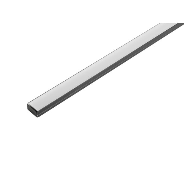SLV - LEDSTRIP PROFIL AUFBAU FLACH, schwarz