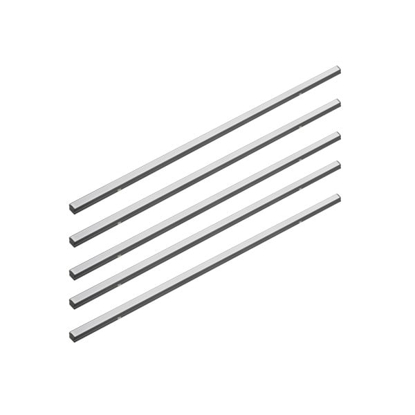 SLV - LEDSTRIP SET, PROFIL AUFBAU + DIFFUSOR 5*1M, S, schwarz