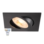 SLV - NEW TRIA® 68 SMART SET, DL, ECKIG, GU10, PAR16, ZIGBEE, TW, Deckeneinbauleuchte, schwarz