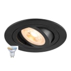 SLV - NEW TRIA® 75 SMART SET, DL, RUND, GU10, PAR16, ZIGBEE, TW, Deckeneinbauleuchte, schwarz