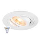 SLV - NEW TRIA® 75 SMART SET, DL, RUND, GU10, PAR16, ZIGBEE, TW, Deckeneinbauleuchte, weiß