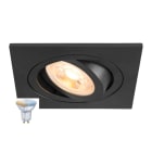 SLV - NEW TRIA® 75 SMART SET, DL, ECKIG, GU10, PAR16, ZIGBEE, TW, Deckeneinbauleuchte, schwarz