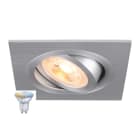 SLV - NEW TRIA® 75 SMART SET, DL, ECKIG, GU10, PAR16, ZIGBEE, TW, Deckeneinbauleuchte, aluminium