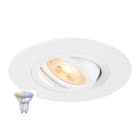 SLV - NEW TRIA® 75 XL SMART SET, DL, RUND, GU10, PAR16, ZIGBEE, TW, Deckeneinbauleuchte, weiß