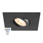 SLV - NEW TRIA® 75 XL SMART SET, DL, ECKIG, GU10, PAR16, ZIGBEE, TW, Deckeneinbauleuchte, weiß