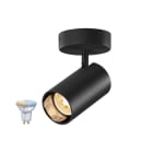 SLV - ASTO TUBE SMART SET, CW, SINGLE, GU10, PAR16, ZIGBEE, TW, Wand- und Deckenaufbauleuchte, schwarz