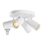 SLV - ASTO TUBE SMART SET, CW, VIERFACH, GU10, PAR16, ZIGBEE, TW, Wand- und Deckenaufbauleuchte, weiß