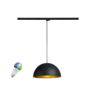 SLV - FORCHINI M 40 SMART SET, 3PH., PD, E27, A60, ZIGBEE, RGBW, 3~ Pendelleuchte, schwarz
