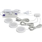 SLV - LINEA LED SET, Unterbauleuchte, rund, 3 X 2,3 W, 3000 K, 350 mA, weiß