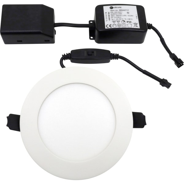 SLV - LUCETTE G2, Deckeneinbauleuchte, CCT, 3000 K / 4000 K, 7,5 W, 110°, IP44, weiß