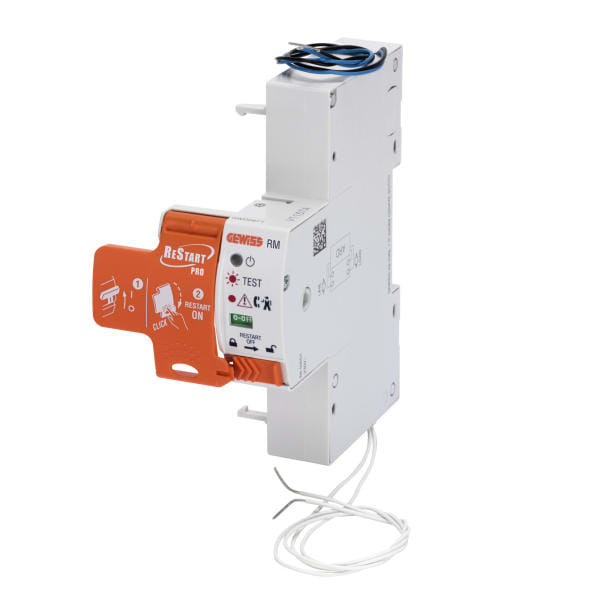 GEWISS - RESTART PRO Modul fuer FI/LS Schutzschaltern bis 32A / 0.03A 2polig 1TE