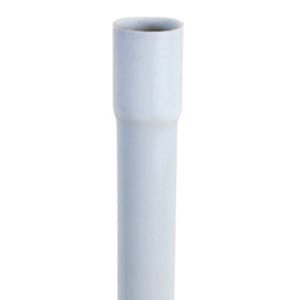 GEWISS - Mittleres Elektroinstallationsrohr mit Muffe starr 25 mm Klasse 33211 2 m grau