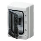 GEWISS - Verteiler AP mit Sichttuer IP65 215x210x100mm 1x8TE mit 1 PE/N Klemmleiste