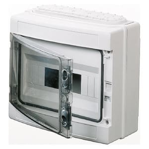 GEWISS - Verteiler AP mit Sichttuer IP65 298x260x140 1x12TE mit Membranflansch