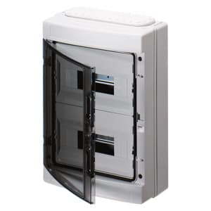 GEWISS - Verteiler AP mit Sichttuer IP65 298x420x140 2x12TE mit Membranflansch