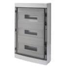 GEWISS - Verteiler AP mit Sichttuer IP65 410x655x140mm 3x18TE mit PE/N Klemmleisten